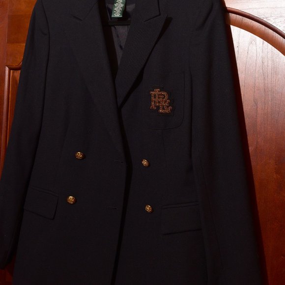 ** SOLD ** Ralph Lauren/Lauren Navy Boyfriend Jacket Size 6 - Picture 11 of 12